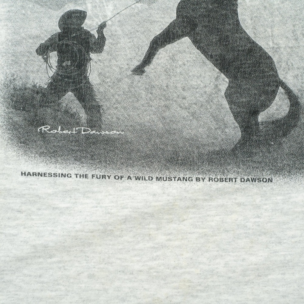 Vintage 2000 Arizona Highways‎ Sweatshirt Wild Mustang Robert Dawson Art Shirt M - Picture 6 of 9